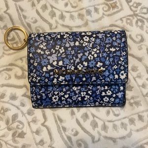 Michael Kors Blue Floral Wallet